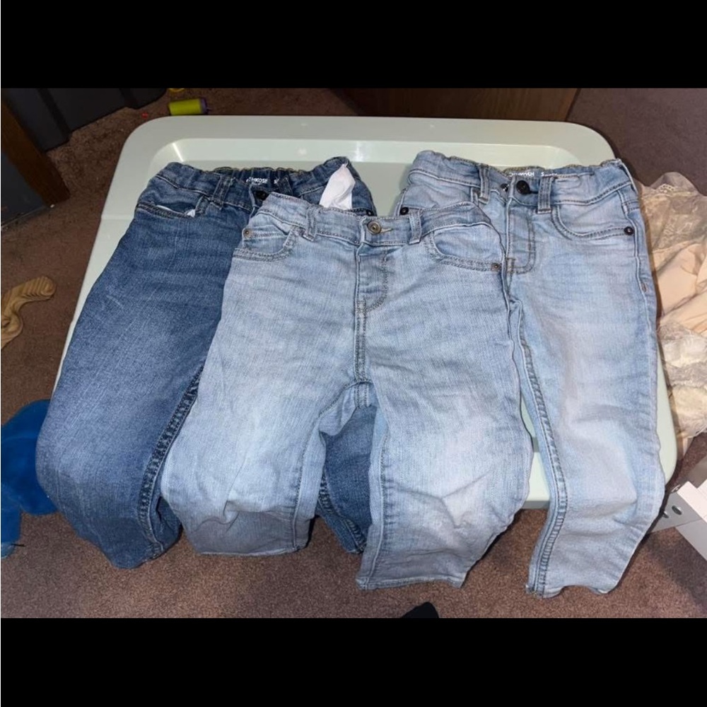 Stylish Kids Denim Jeans - Blue and Light Blue